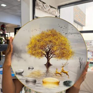 ROUND PVC WALL ART 50cm - 011