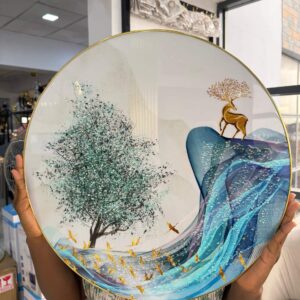 ROUND PVC WALL ART 50cm - 003