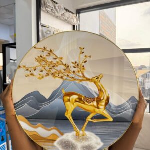 ROUND PVC WALL ART 50cm - 006
