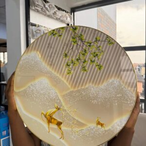 ROUND PVC WALL ART 50cm - 004