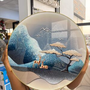ROUND PVC WALL ART 50cm - 001
