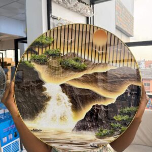 ROUND PVC WALL ART 50cm - 007