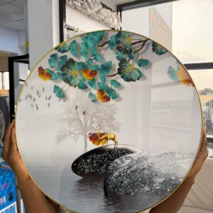 ROUND PVC WALL ART 50cm - 002