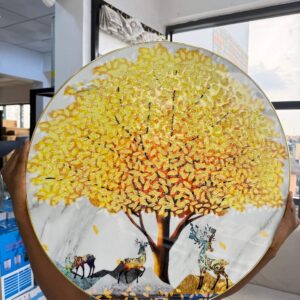 ROUND PVC WALL ART 60cm - 008