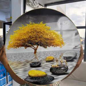 ROUND PVC WALL ART 60cm - 001