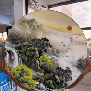 ROUND PVC WALL ART 60cm - 004