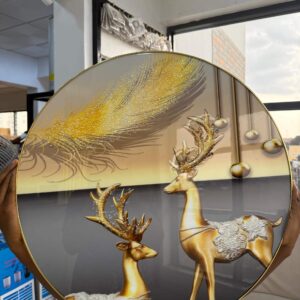 ROUND PVC WALL ART 60cm - 011