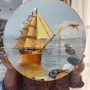 ROUND PVC WALL ART 50cm - 010