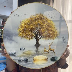 ROUND PVC WALL ART 50cm - 011