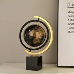 BLACK GLOBE ON STAND 001