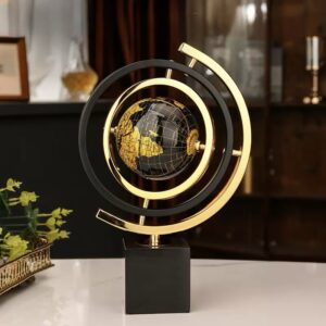 BLACK GLOBE ON STAND 003