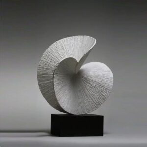 3D SWIRL ON BLACK STAND