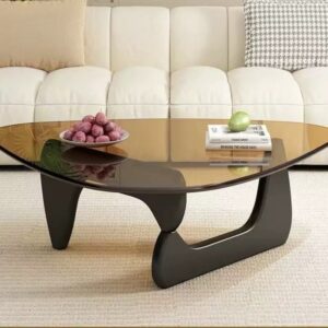 GLASS COFFEE TABLE - DEEP GRAY