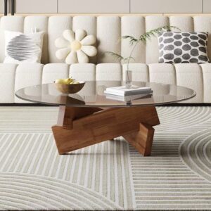 GLASS TEA TABLE