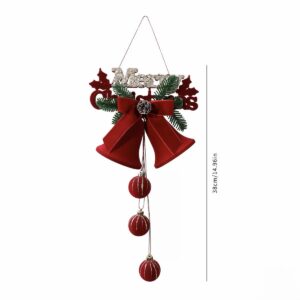 SILVER MERRY XMAS BELL DECOR