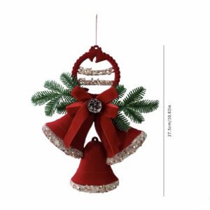 3 BELLS WITH LEAF XMAS DECOR